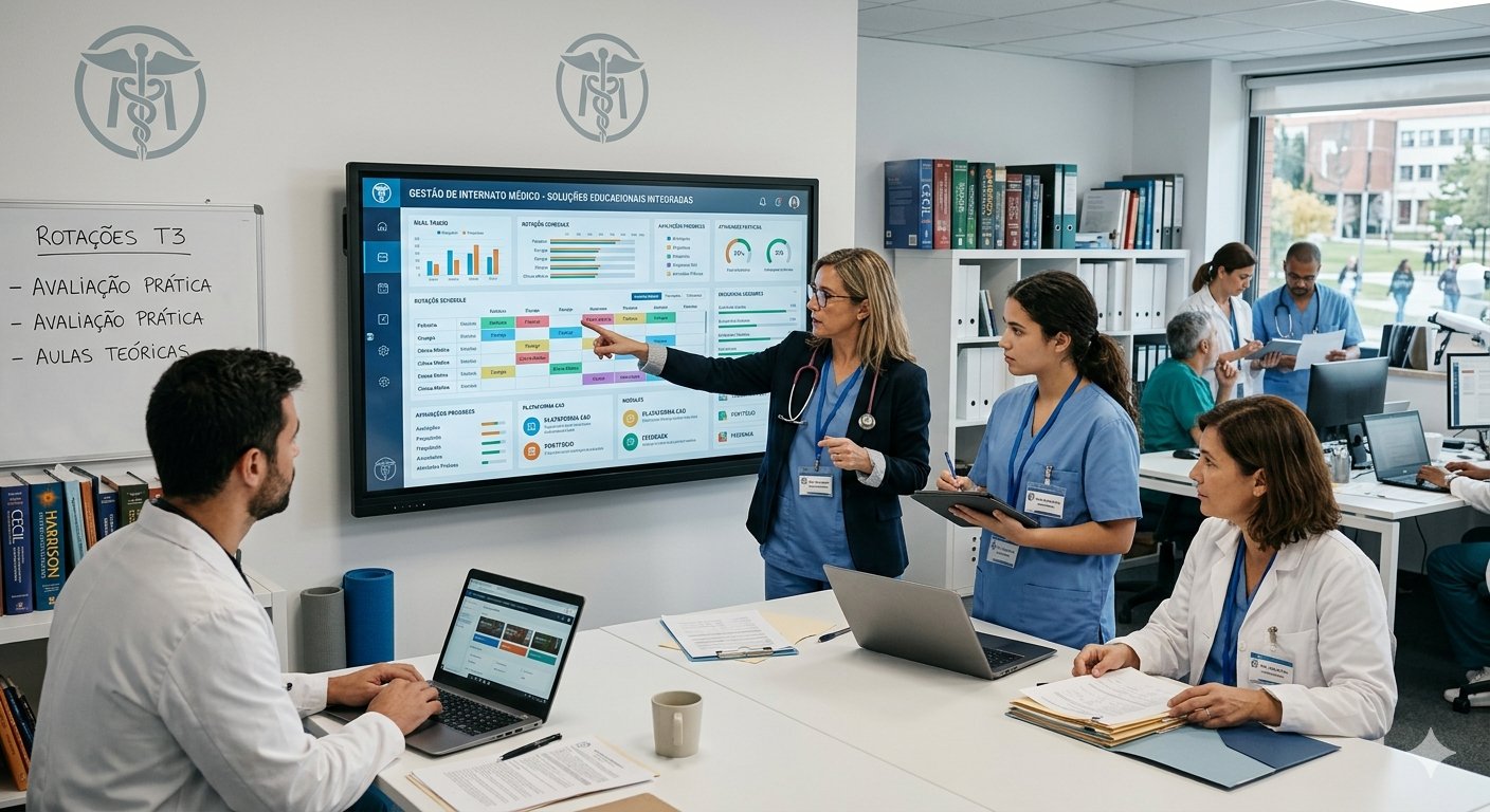 Gestão de Internato Médico com Soluções Educacionais Integradas e Alto Potencial de Expansão